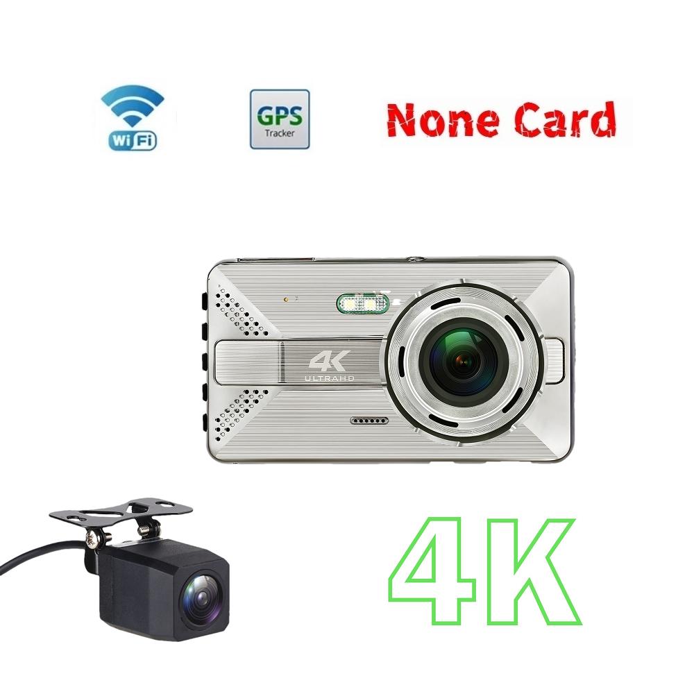 4K High-Definition-Fahrtenrekorder WIFI Drahtlose Mobiltelefonverbindung Auto Dual Lens 4-Zoll-Recorder