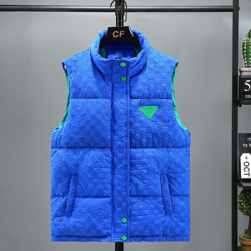 

Tide Cotton Waistcoat Men s Autumn and Winter Outer Wear Thickened Warm Cotton Stand-up Collar Couple Vest Cotton Shoulders Horse Jacket L