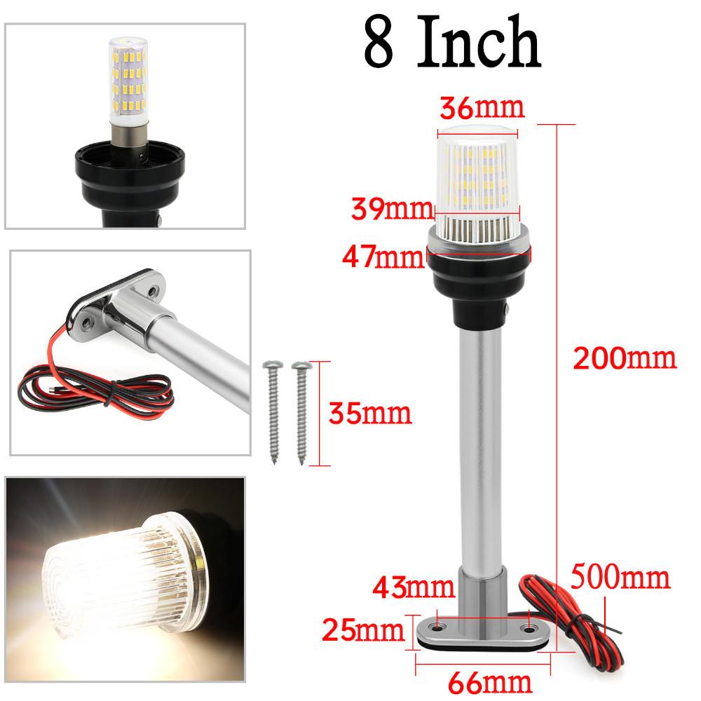 12V/24V Waterproof Navigation Light Boat LED Light for Marine Yacht Fold Down Navigation Anchor Light Sailing Signal Light