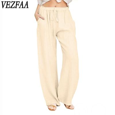 Women's Fashion Casual Solid Color Print High Waist Trousers Pants & Capris
