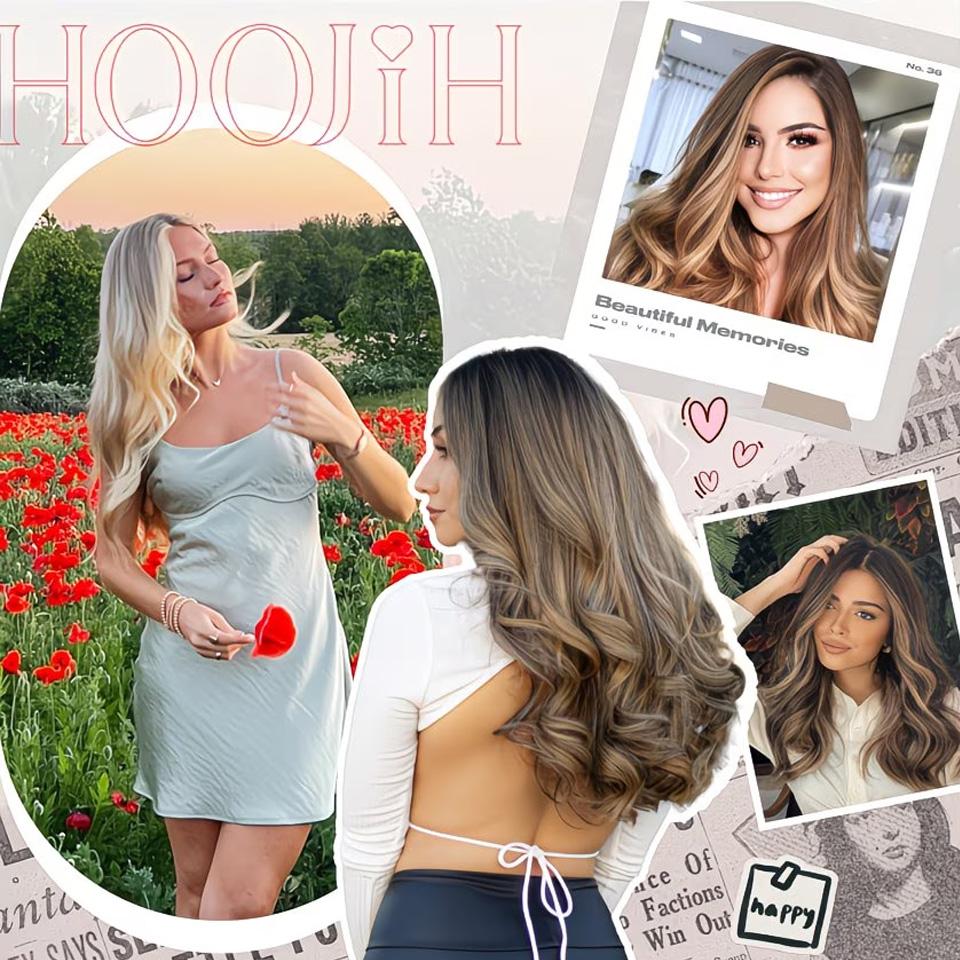 4Pcs Clip In Hair Extensions Invisible Thick Synthetic Hair Clip Extensions for Women Soft and Easy Installation Hair Piece Clip