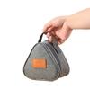 2Pcs Triangle Insulated Lunch Bag Portable Rice Ball Sandwich Pouch Thermal Bento Carrier Mini Food Storage Tote
