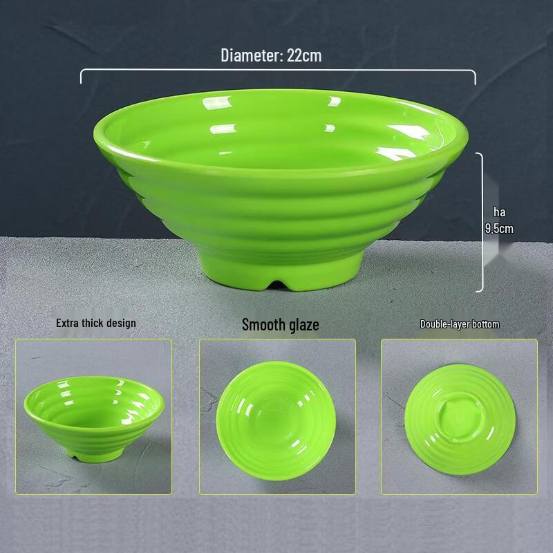 Cheng Shengyu Melamine Threaded Dining Bowl