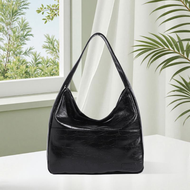 New Niche Trendy Fashionable Simple Casual Shoulder Bag Retro Class Commuting Large Capacity Tote Bag