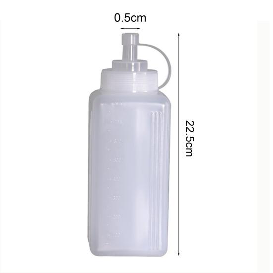 800ml OZ Squeeze Bottle Condiment Dispenser Ketchup Mustards Sauce Vinegar Household Seasoning Bottle for Kitchen