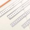 Metal Ruler Stainless Steel Straight Ruler 15/20/30cm Student Rulers Precision Double Sided Measuring Tool For Woodworking Draw