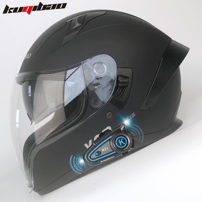 Full Face Motorcycle Helmet Dual Visor 3C Certified Lightweight All With Bluetooth