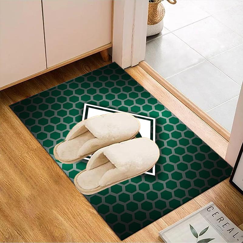Green Werder Symbol Rug for Living Room, Game Rooms, Office, Bedroom, Office Floor Mat Playful Design, fan gifts Christmas decor
