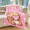 Mehrgrößen-Karikatur-Capybaras-Druck Warme und bequeme Decken für Erwachsene und Kinder Luxuriöse Geschenke für Zuhause, Reise, Camping