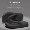 Women's EVA Thong Sandals with Thick Platform Heel - Heavy Sole Walking Shoes Beach, Lightweight Cushioned Flip-Flops
