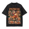 Camiseta Lavada de Mono Lindo con Puño para Hombre Camisetas Casuales Vintage Verano Transpirables Moda Camisetas Personalizadas DIY Ropa Tallas Grandes