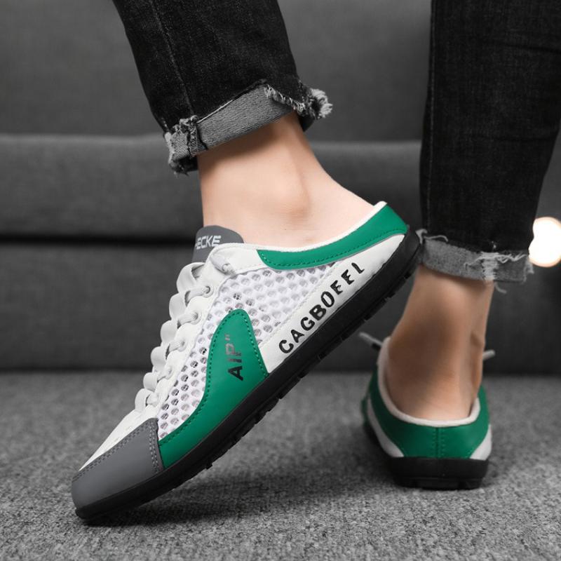 Fashion Summe Men Half Slippers Trendy Flat Casual Shoes for Men Classic Slippers Man Flats Concise Men's Sneakers Slip-on Male Slippers