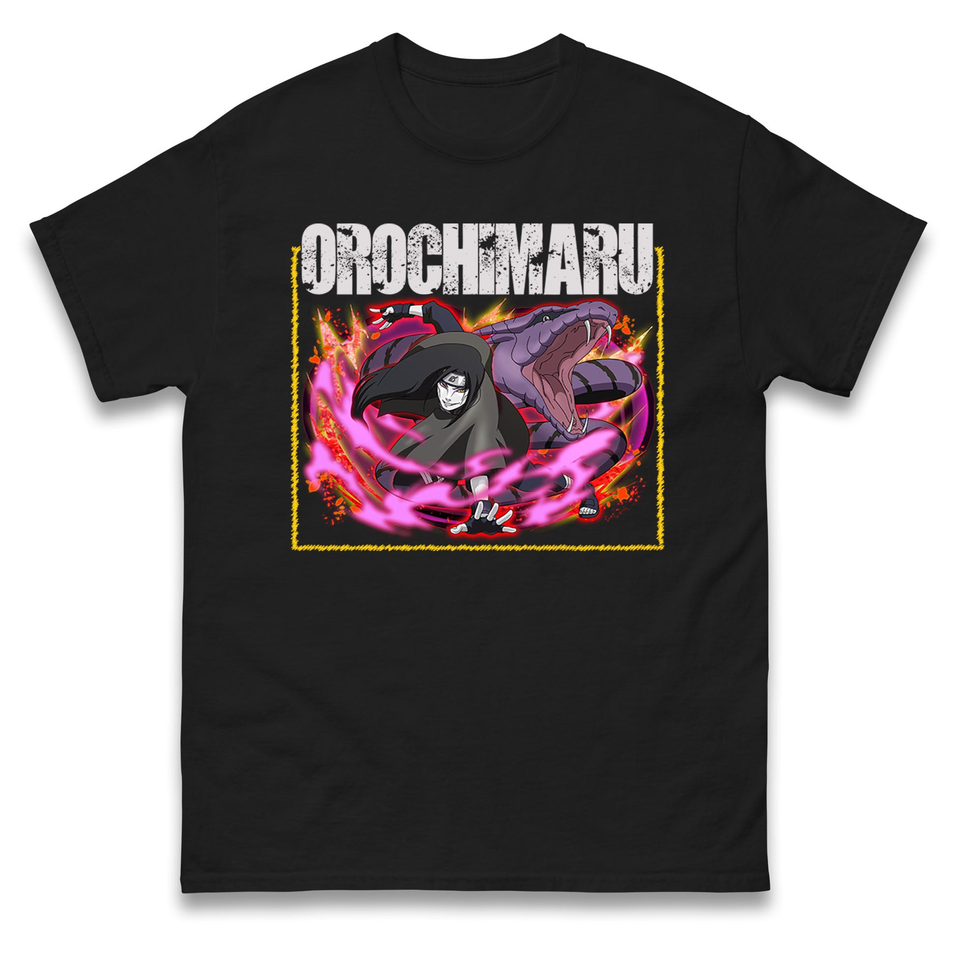 Orochimaru X Manda Mens T Shirt Womens Tops Tees Naruto Shippuden Top 2XL