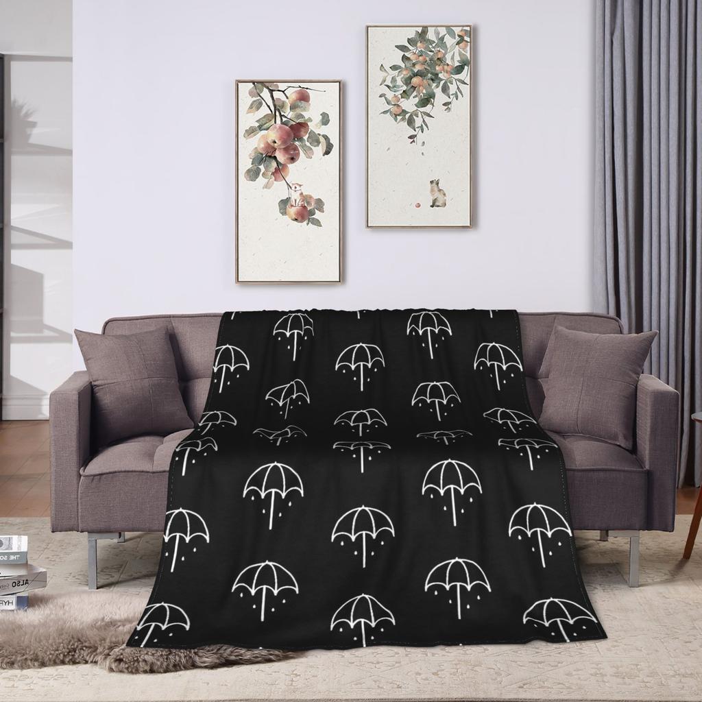 BMTH Bring Me The Horizon  Warm Soft Blanket  Picnic Plush Bedding Throws Pattern Outdoor Flannel Bedspread Sofa Bed Cover