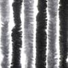 vidaXL Fliegenvorhang Grau und Schwarz 90x220 cm Chenille