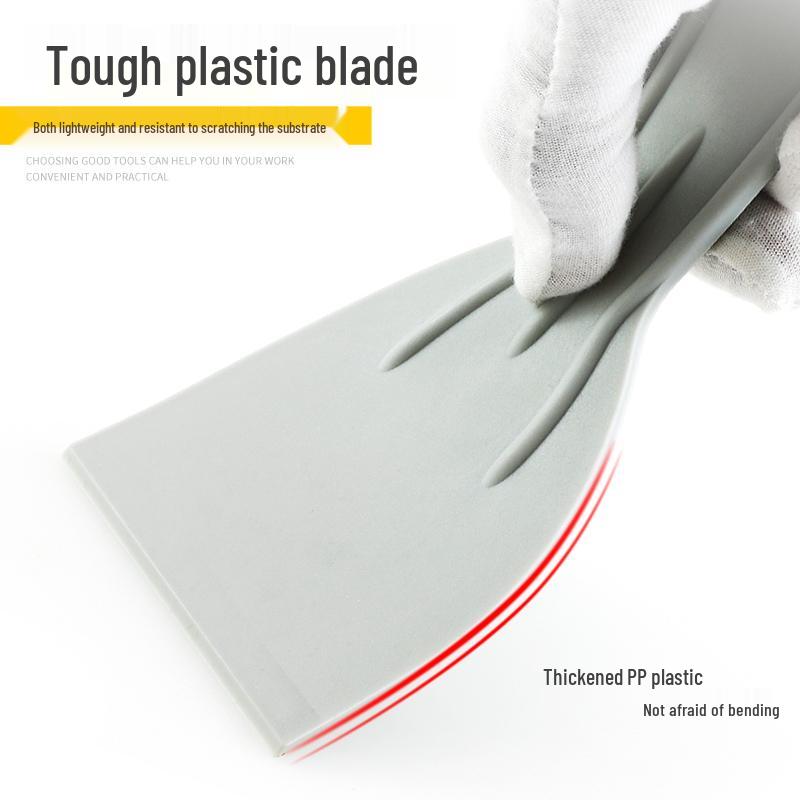 Plastic Putty Knife: Versatile Scraper for Dirt, Wallpaper, Glass, Tile, Glue, and Grout.