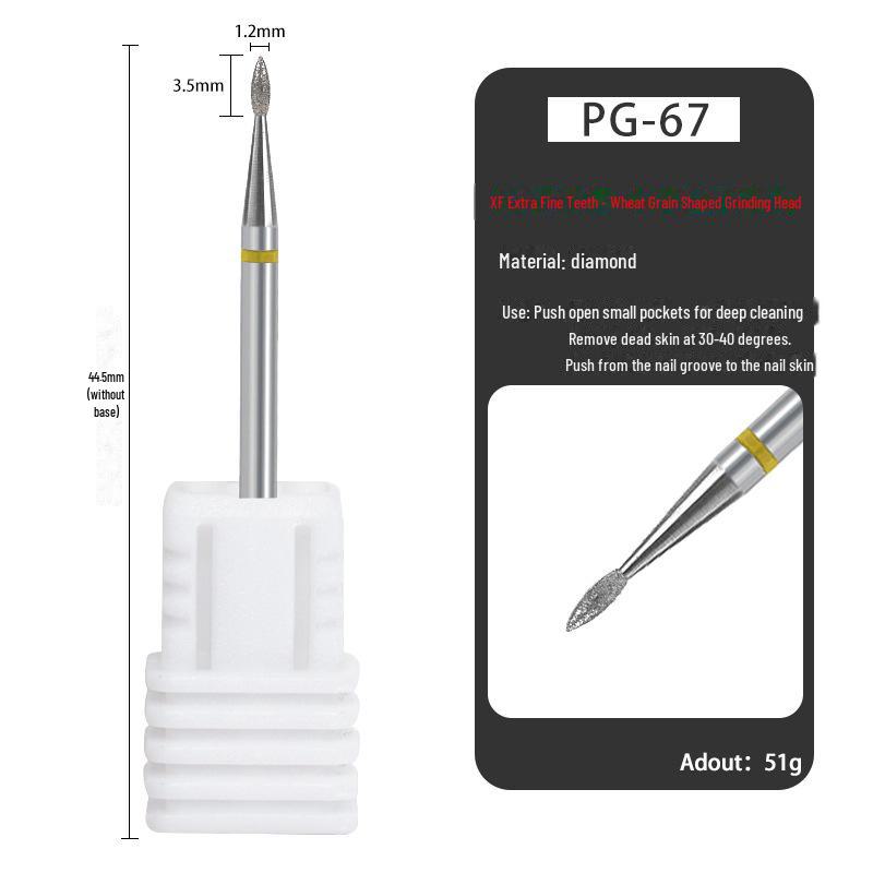 Russischer Diamantschleifer Maniküre-Werkzeug zur Nageloberflächen-Vorbehandlung