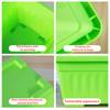 1Set Plastic Vegetable Planters Rectangular Flowerpots For Balcony Indoor Gardening Breathable Plants Pots Garden Tools