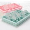 24 Grid Square Ice Cube Tray with Lid Flexible Easy Release Silicone Ice Cube Mold Reusable Ice Freezer for Cocktails Beverages 6