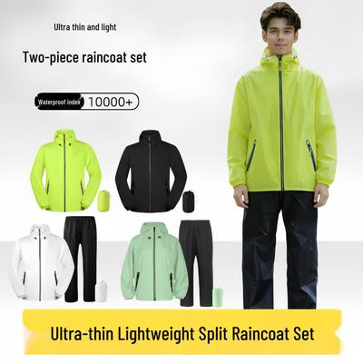 Sturmsicheres Leichtes Unisex-Regenbekleidungs- und Hosen-Set für das Radfahren