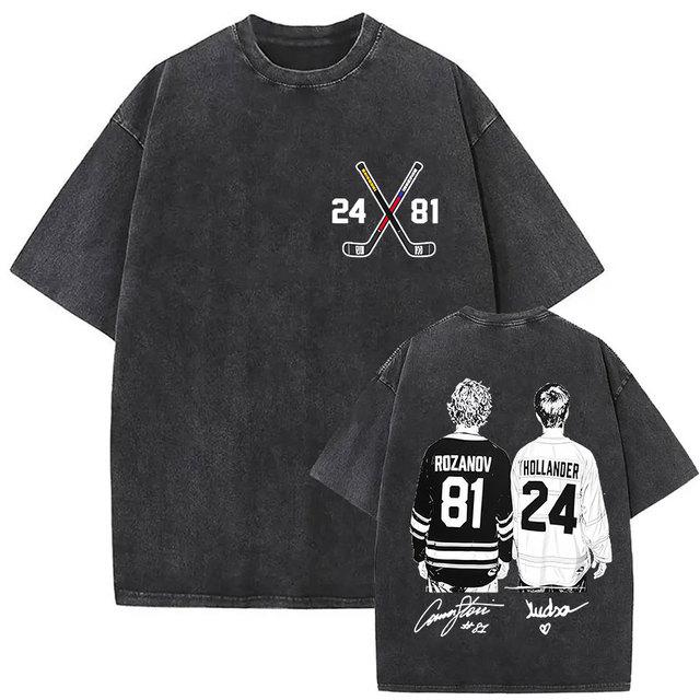 Dshztooma Rivalry Ilya Rozanov 81 Boston Hockey T-shirts