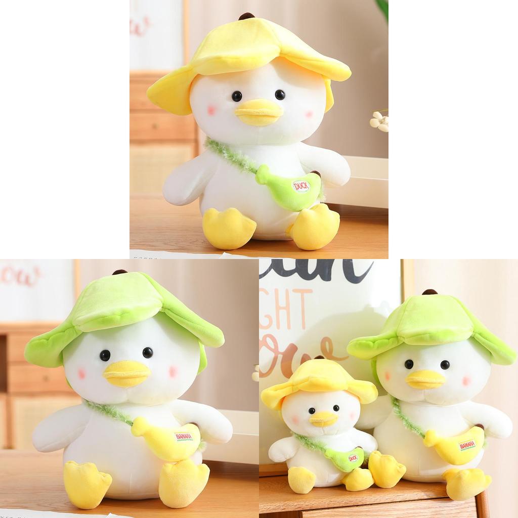 Cute Yellow Duck Plush Toy Banana Duck Stuffed Animal Doll Sofa Cushion Birthday Gift