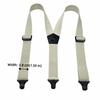 Robuste Arbeits Hosenträger 3,8 cm Breit Retro Y-Form Hosenträger Elegant mit 3 Klammern Elastische Hosen Hosenträger