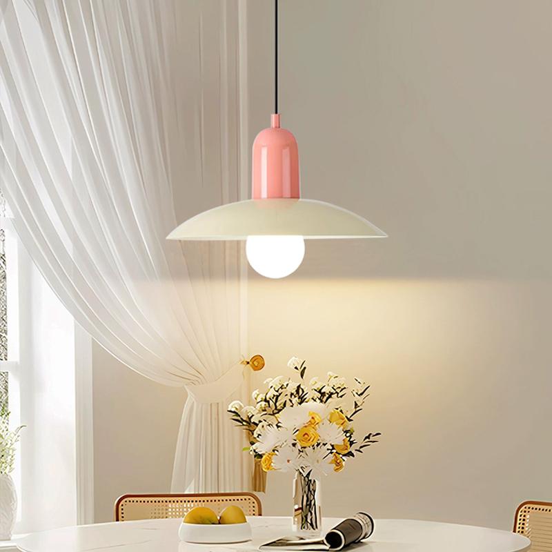Mid-style Nordic Color Macron Cining Room Bedroom Lighting Chandelier Simple Modern Bauhaus Dining Table Chandelier Study Lamp