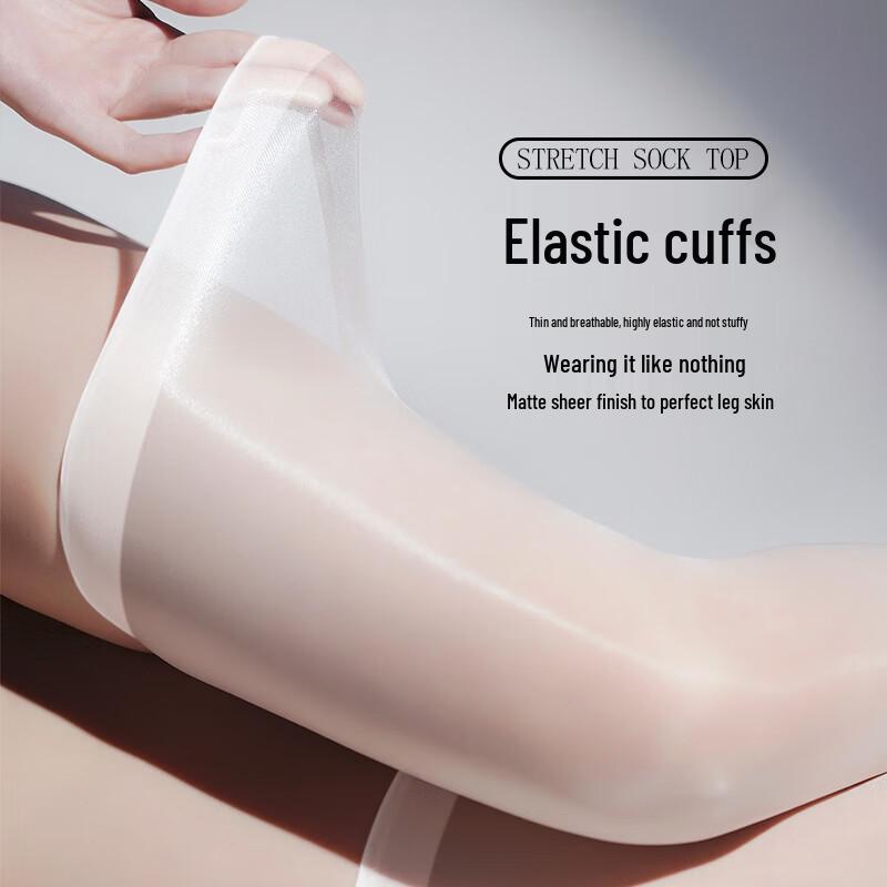 L'ang Sha Pferdeöl 0D Ultra-Dünne Glänzende Overknee-Strümpfe