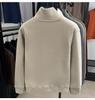 600g Double-Sided Sherpa Fleece Men's Half-Zip Hoodie 2025 - Warm Stand-Up Collar for Autumn/Winter