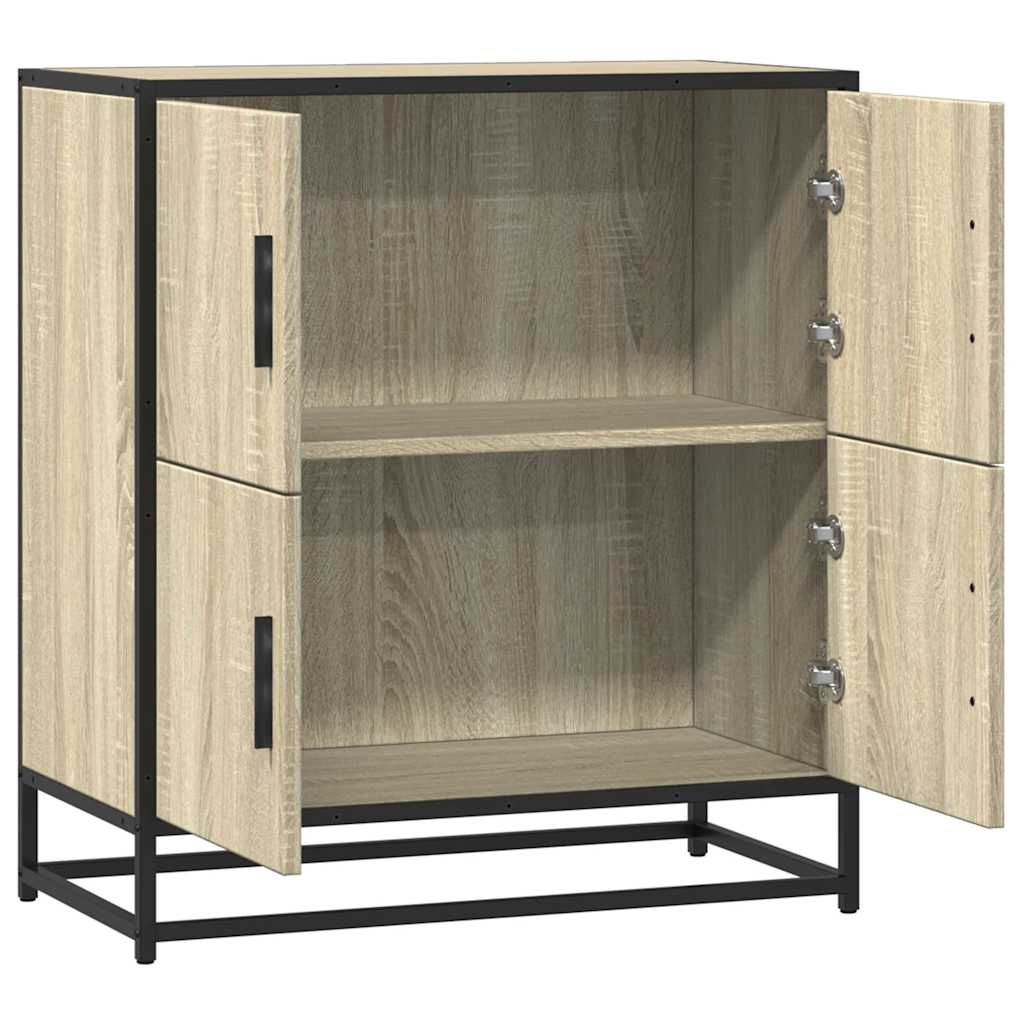 Vidaxl Komoda, Dąb Sonoma, 68X35X76 Cm, Materiał Drewnopochodny