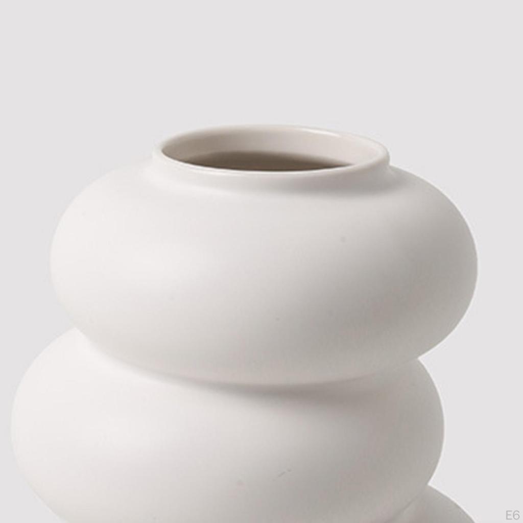 Creative Modern Flower Vase Ornament Flowerpot for Office Room Decor