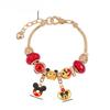Mickey Mouse Childrens Beaded Bracelet With Alloy Material For Valentines Day Gift