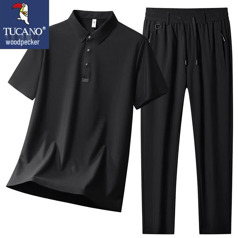 TUCANO Men's Summer Short Sleeve T-shirt & Pants Set