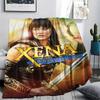 1PC Xena Warrior Print Flannel Blanket, High Quality Comfortable for All Seasons, Home Decor, Warmth and Comfort, Perfect for Christmas Gifts251
