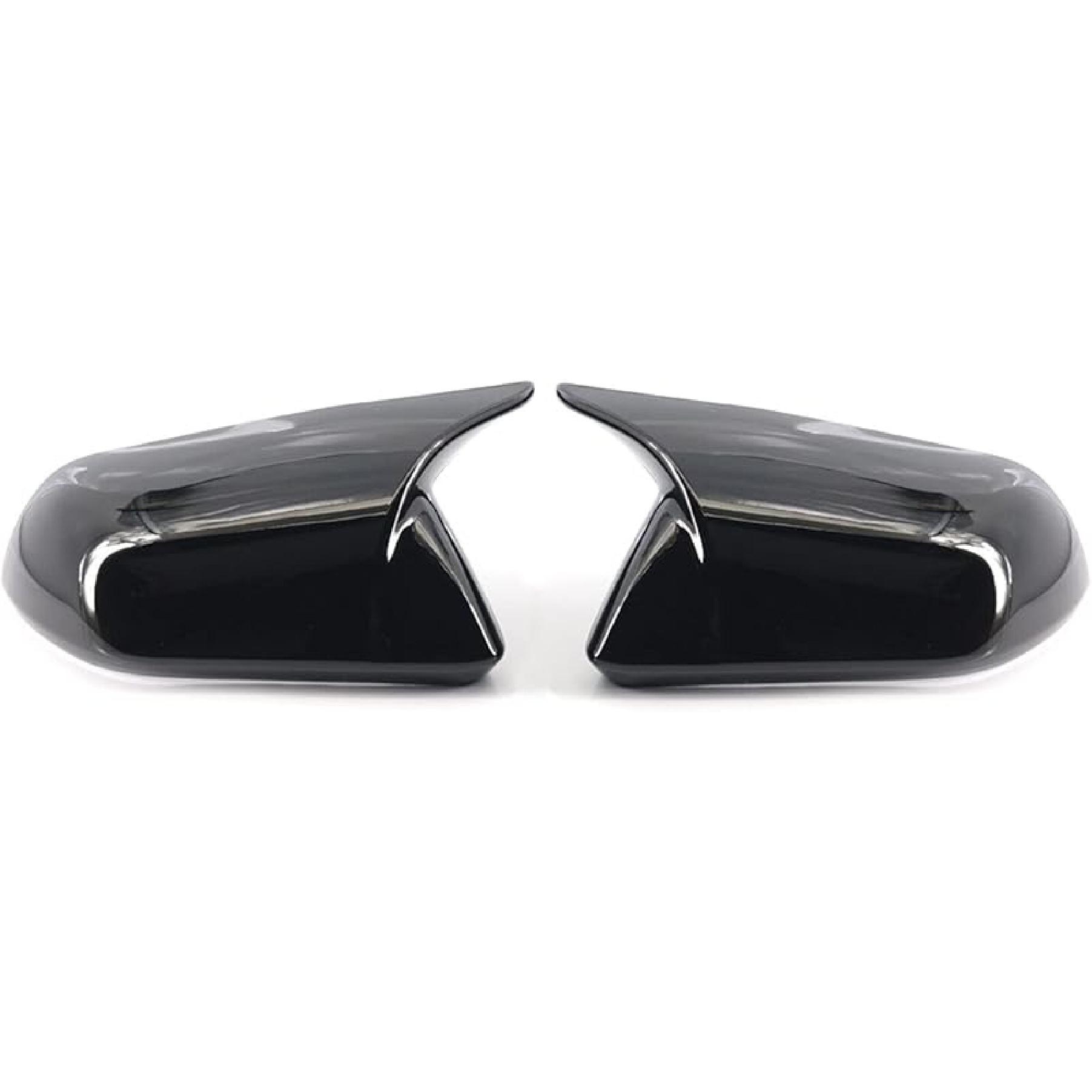 

GSRECY Крышка зеркала заднего вида на боковую дверь Накладка на зеркала заднего вида Внешние аксессуары Совместимо с Ford Mustang 2015-2022, Без поворотника Gloss Black