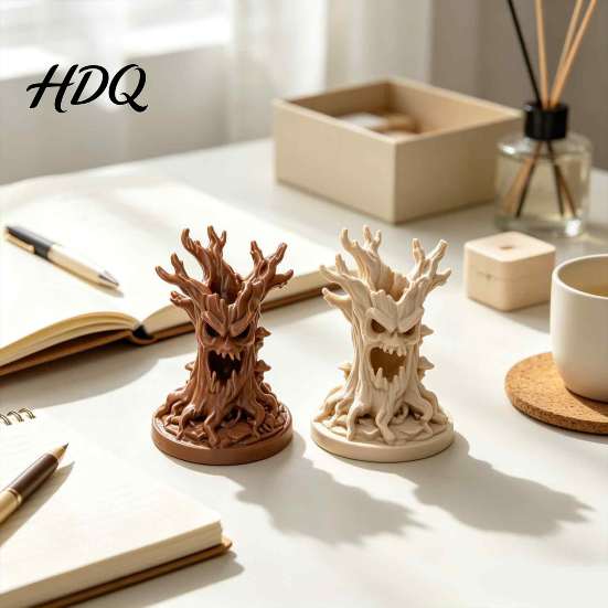 Artistic Desktop Decoration 3D Printed Tree Spirit Figurine Gothic Ferocious Monsters Ornament for Unique Horror Home Accents Halloween Miniature