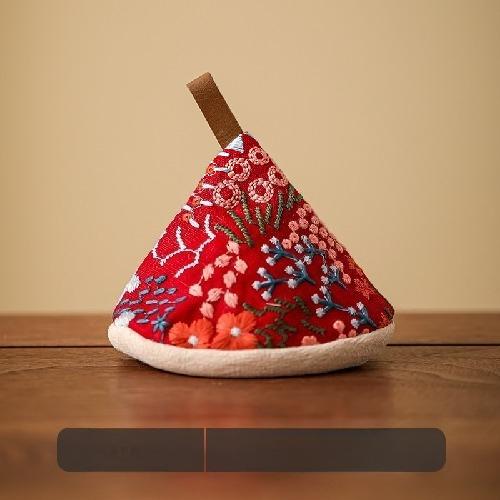 Japanese-style Triangle Pot Cap Enamel Pot Handle Cap Anti-scalding Pot Cap Pot Jacket Fabric Heat Insulation Gloves