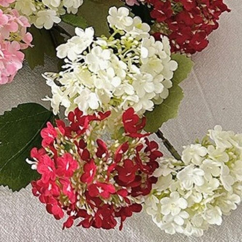 77cm Silk Hydrangea Flowers Real Touch Fake Plants Artificial Hydrangea Flowers  Party Decor