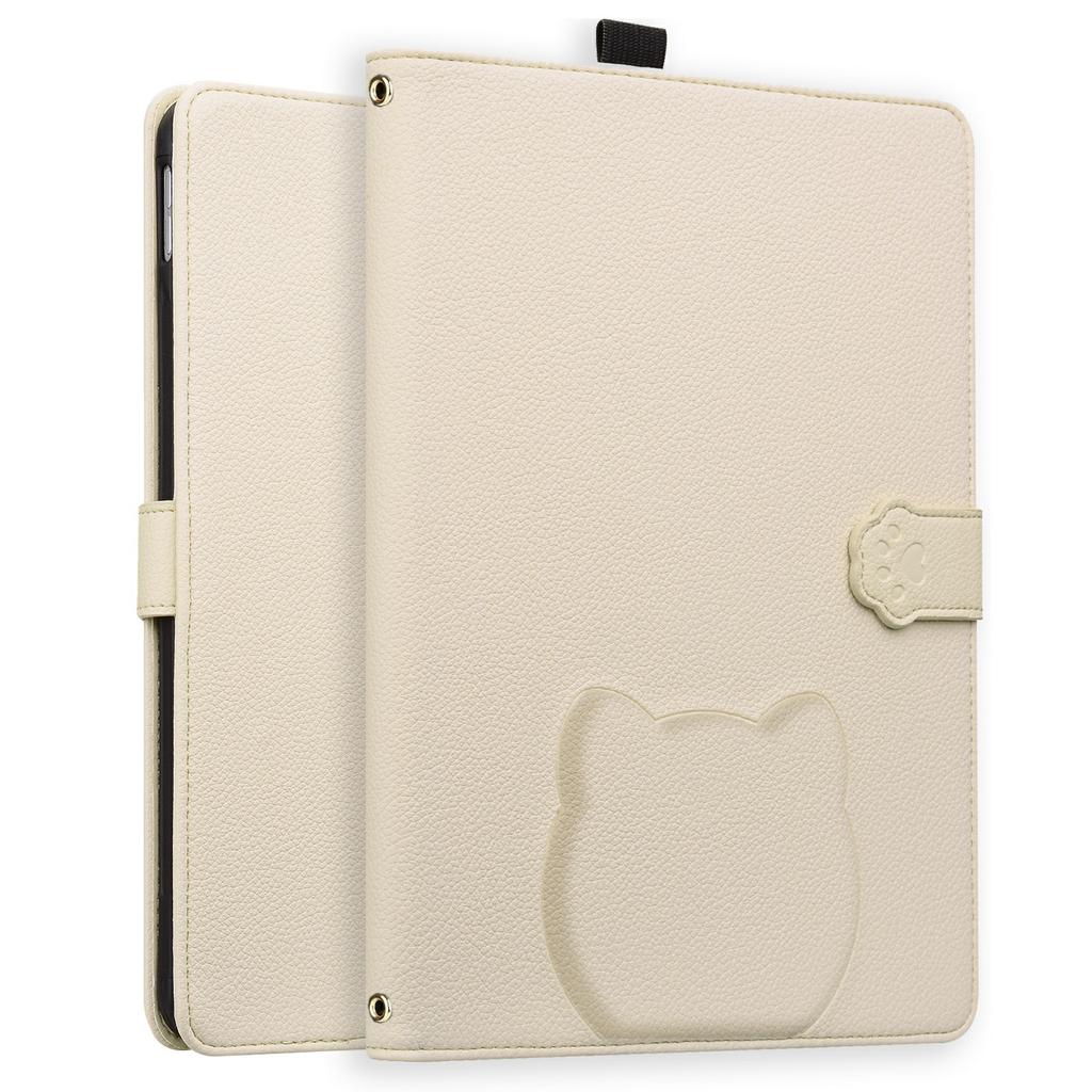 Für Amazon Kindle Scribe (2024)/(2022) Hülle 3D-Effekt Katzenmuster Leder Ständer Tischabdeckung mit Geldbörse, Stifthalter