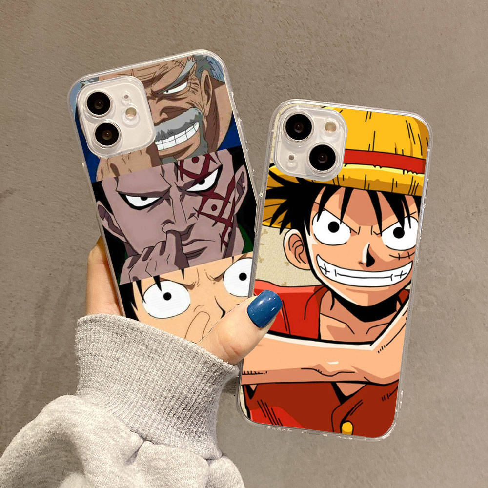 Case for Samsung A04 A14 A23 A34 A54 M23 M33 M52 M53 Realme 10 9 C30S C35 C55 VIVO Y02S Y21 Y51 X80 Pro Transparent Cover WI63 One Piece Luffy