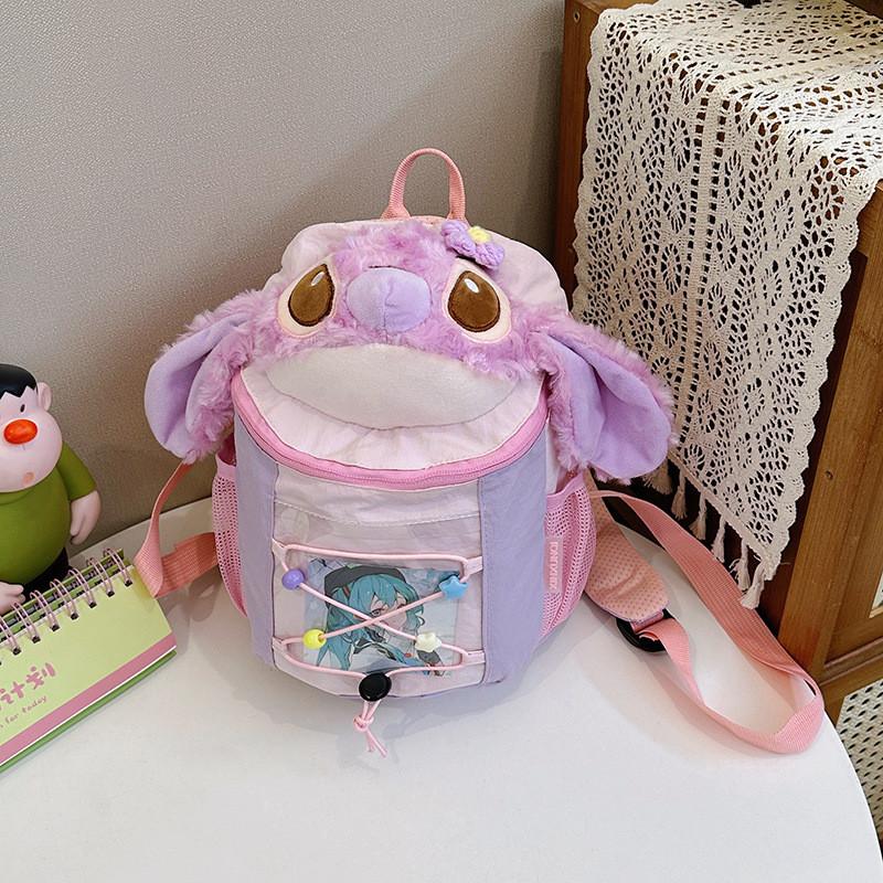Stitch Angel Niedlicher Plüschrucksack Mit Cartoon-Design Für Den Täglichen Gebrauch
