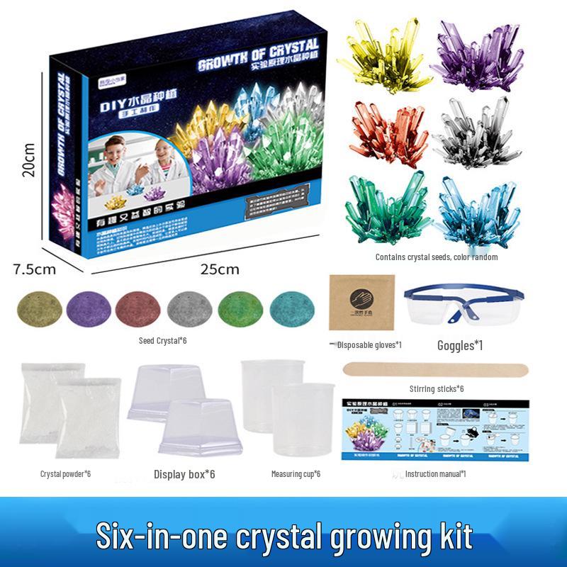 

Сделанная вручную Волшебная Кристаллическая Растущая Рождественская Елка Набор для Научных Экспериментов Сделай Сам для Детей