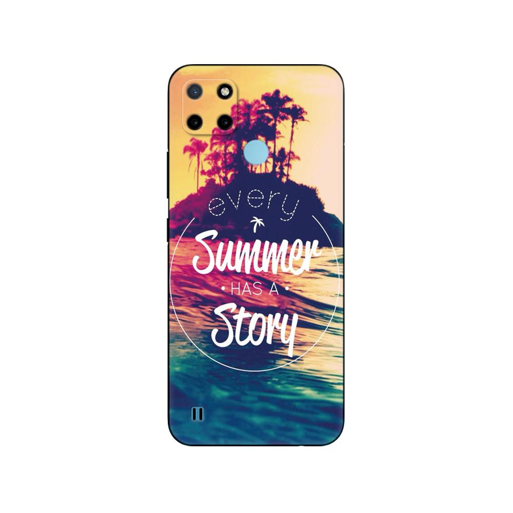 For Realme C21Y C25Y Case Silicon Phone Back Cover For OPPO Realme C21Y C25Y 4G Soft Case RMX3261 Coque 6.5inch Black Tpu Case