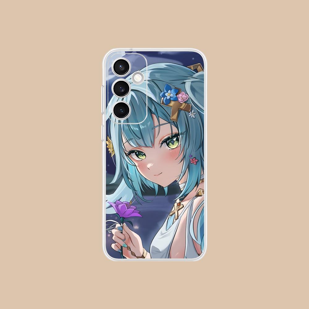 Game GI Faruzan Clear Mobile Phone Case for Samsung Galaxy S25 S24 S23 S22 S21Plus FE Ultra Colorful Cover