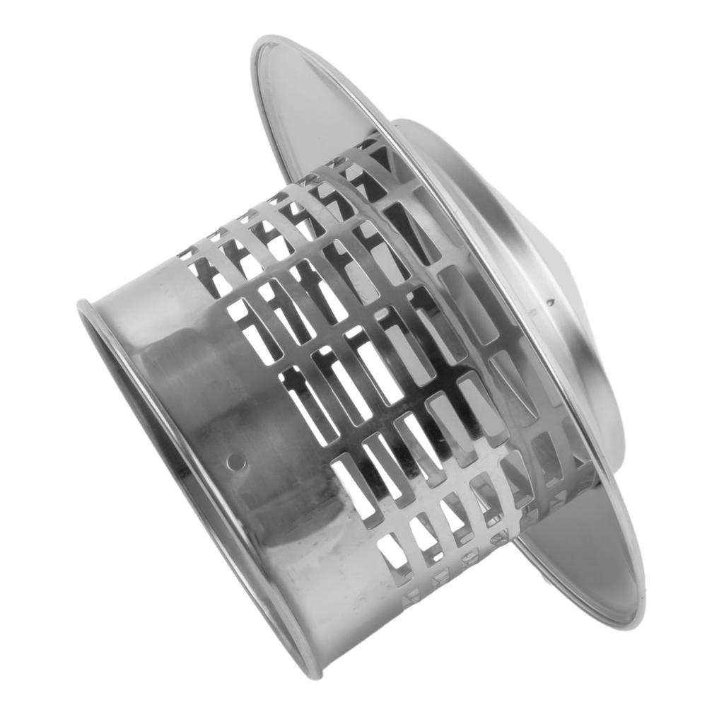 110mm/160mm Edelstahl Kaminhaube Außenwand Frischluftauslass Dachrohr Abzugshaube Heimwerkerzubehör