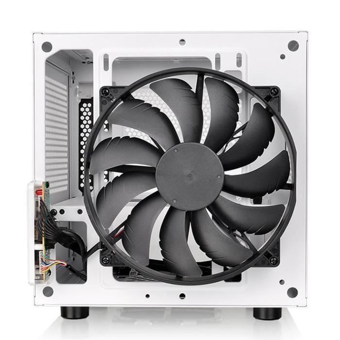 Thermaltake Boîtier PC Core V1 Snow Edition Blanc