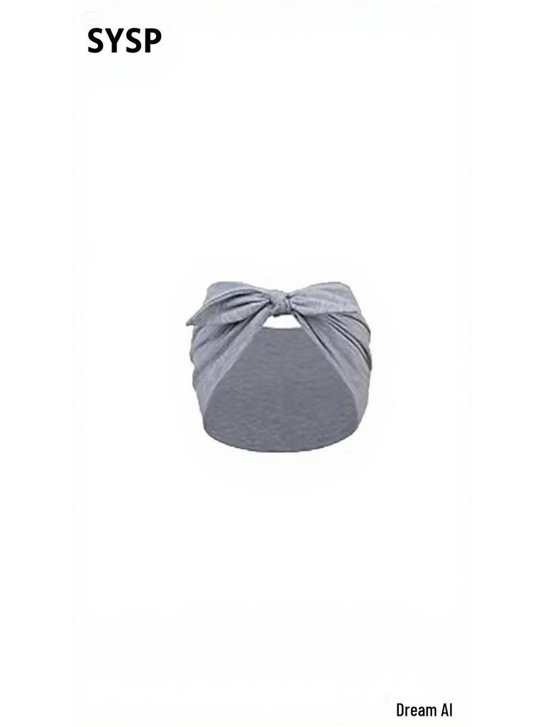 Solid Color Bow Headband for Sports, Fashion & Makeup