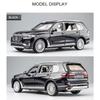 1/32 BMW X7 SUV Alloy Toy Car Model Wheel Steering Sound and Light Children's Toy Collectibles Birthday Gift