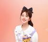 Zhao Lusi Style 3D Bow Hairpin: Cute Korean Headdress with Love Pearl, Pure Handmade